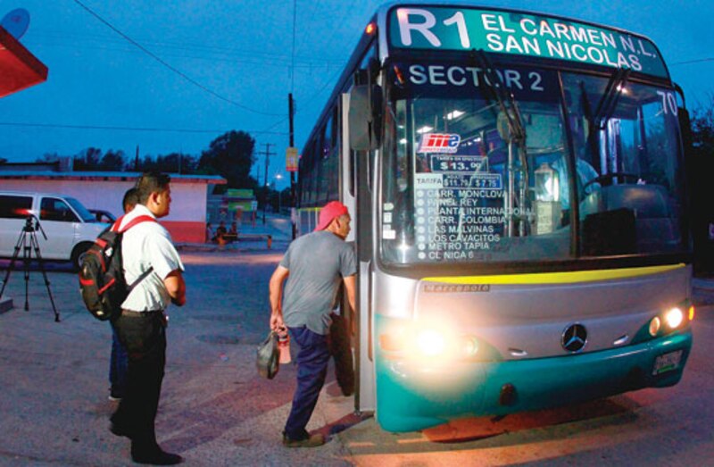 Autobús público en Monterrey, Nuevo León