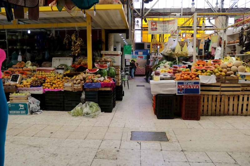 Mercado de frutas y verduras en México