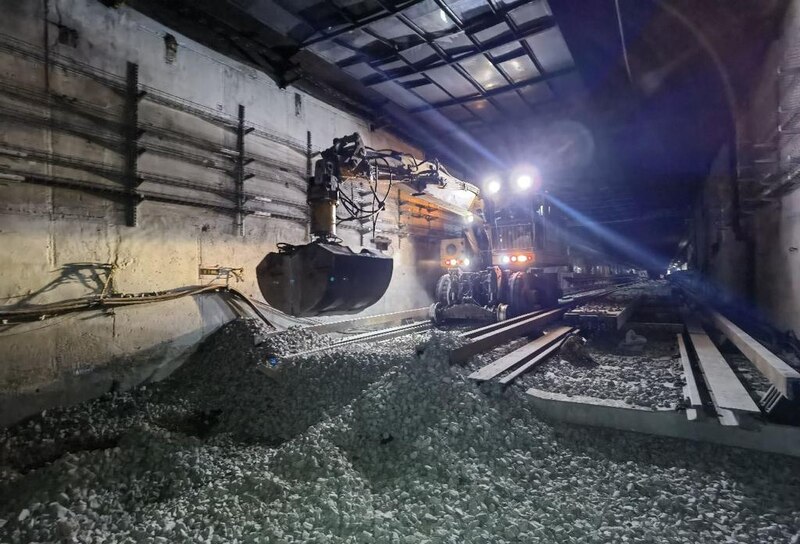 Trabajos de mantenimiento en el metro de Madrid