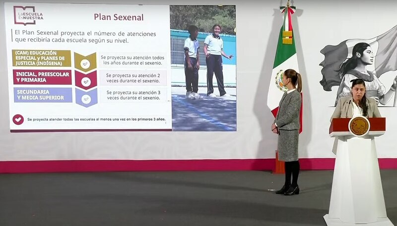 Pamela López Ruiz durante la conferencia matutina del 6 de enero de 2025