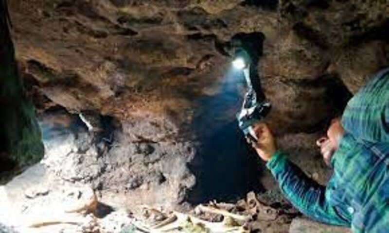 Explorando la cueva