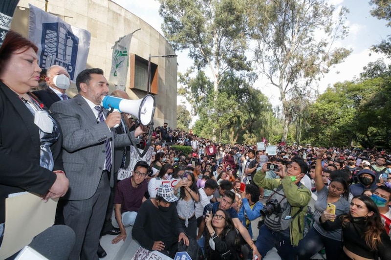Protesta contra el gobierno en México