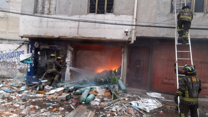 Incendio en un edificio