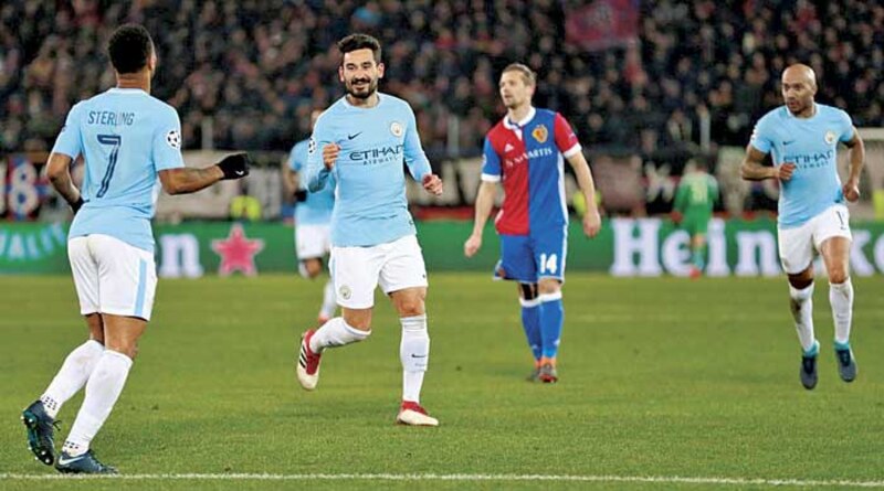El Manchester City ganó 2-1 al Hoffenheim en la ida de los octavos de final de la Champions League