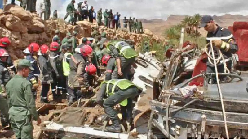 Accidente de autobús en Marruecos deja varios muertos y heridos