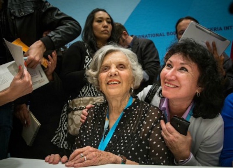 La escritora Elena Poniatowska en la FIL de Guadalajara 2017