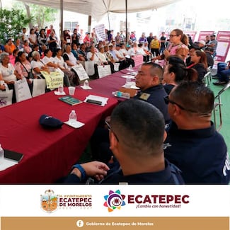 Azucena Cisneros encabeza Mesa de Paz en Tolotzin V para atender demandas ciudadanas