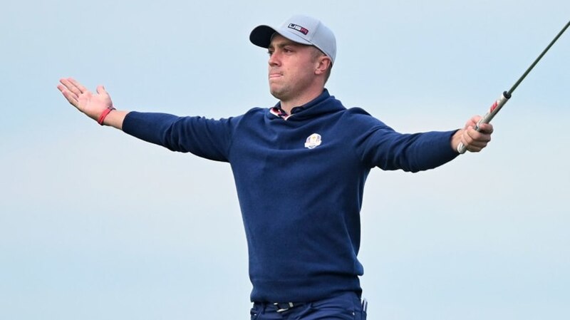 Jon Rahm celebra su victoria en el Open de España