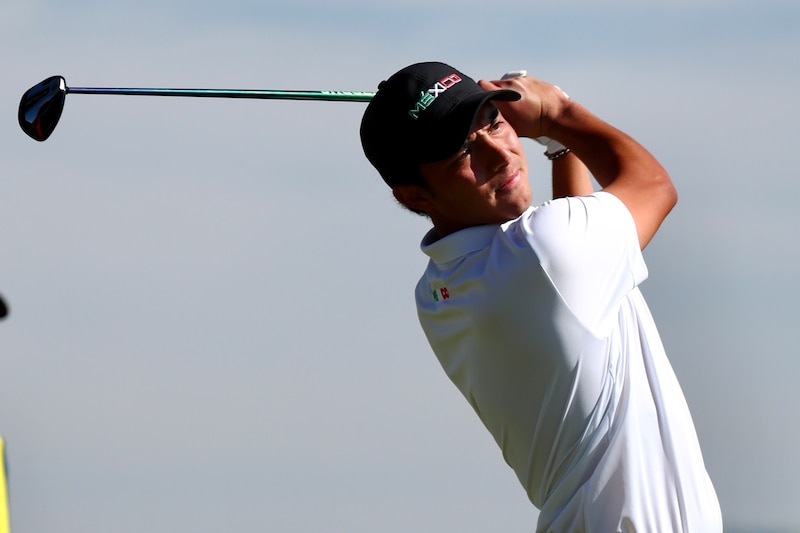 Golfista mexicano Abraham Ancer durante un torneo