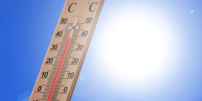 Termómetro al sol