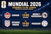Mundial 2026: partidos y horarios de hoy, viernes 12 de junio 