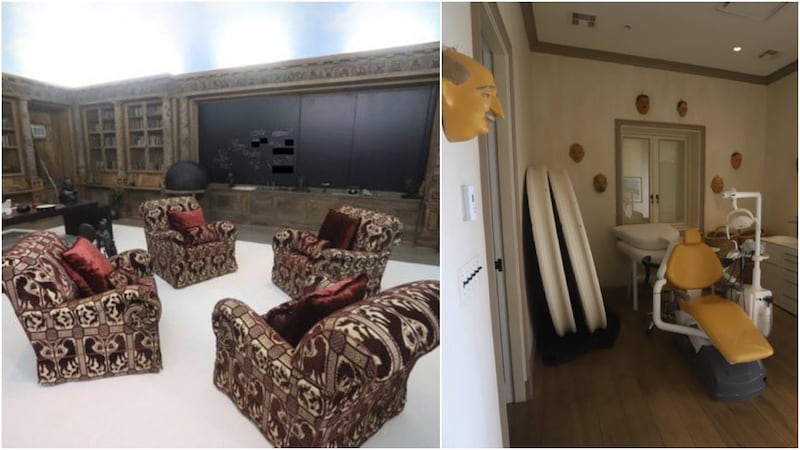 Little St. James, la polémica isla del fallecido Jeffrey Epstein Salas de baño enormes, estudio y Máscaras cuelgan de las paredes de una habitación dental, son lo que se pude ver en las fotos