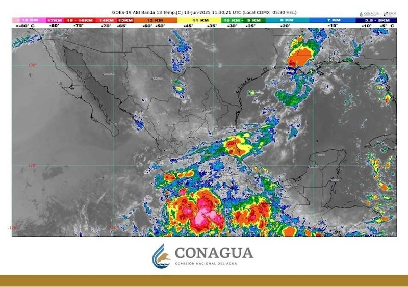 Traerá lluvias intensas en Michoacán, Guerrero y Oaxaca así como fuertes en CDMX.