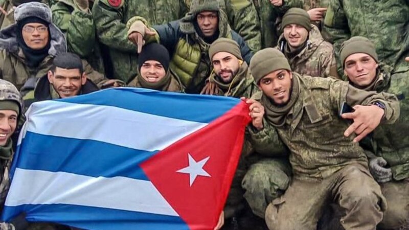 Soldados cubanos en Ucrania