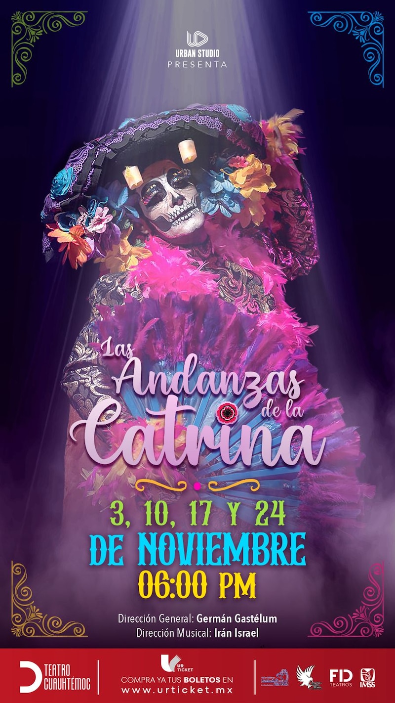 "Las Andanzas de la Catrina" es una obra teatral que celebra el Día de Muertos, fusionando tradición y creatividad.