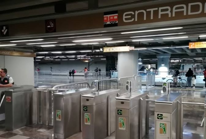 Estación de metro en la Ciudad de México