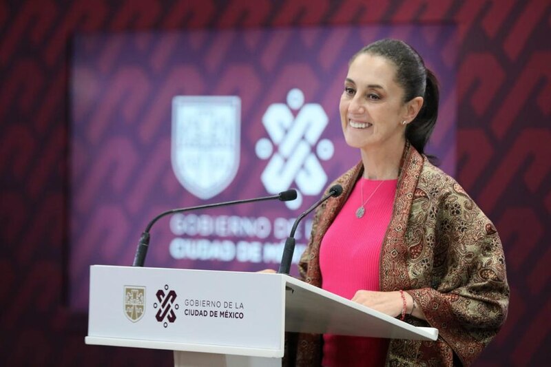 La Jefa de Gobierno, Claudia Sheinbaum, durante una conferencia de prensa.