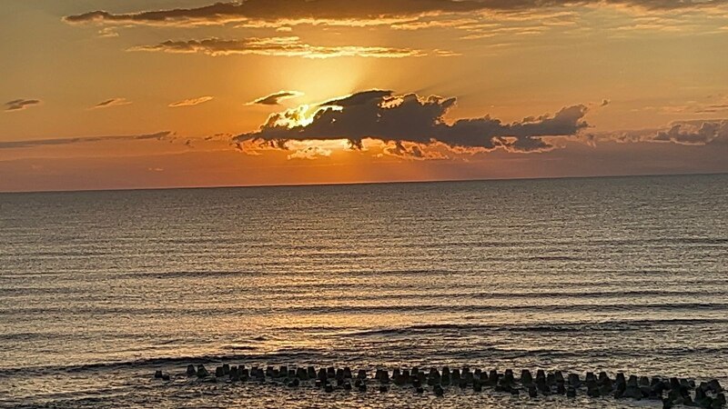 Atardecer en la playa