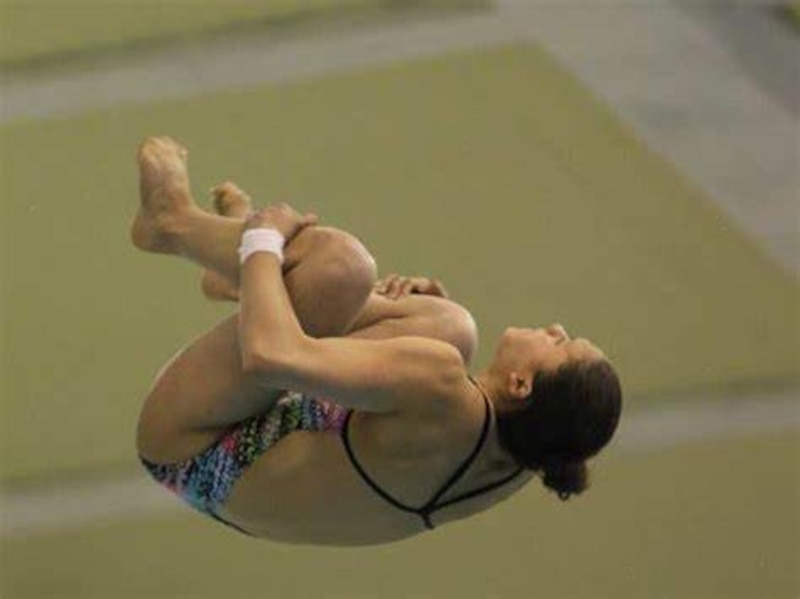 Clavadista mexicana Paola Espinosa en los Juegos Olímpicos de Londres 2012.