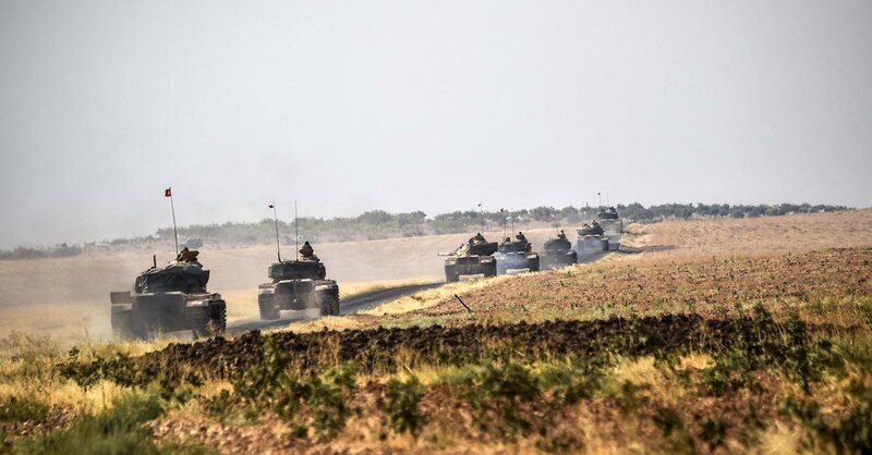 Tanques del ejército turco en Siria