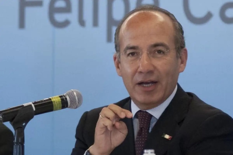 El presidente de México, Felipe Calderón, da un discurso.