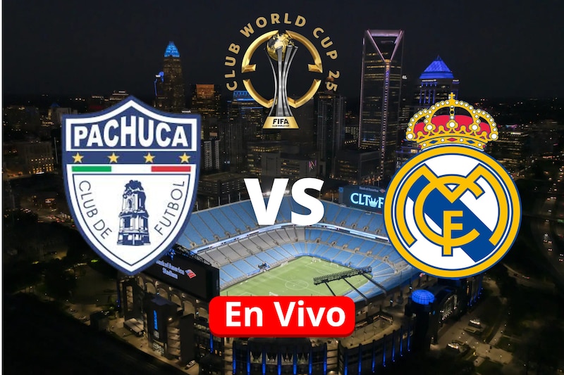 Sigue en vivo Real Madrid vs Pachuca este domingo 22 de junio a las 13:00 h CDMX en el Mundial de Clubes 2025 desde Charlotte. Conoce dónde verlo por DAZN, Canal 5 y TUDN, alineaciones, ausencias y claves del partido