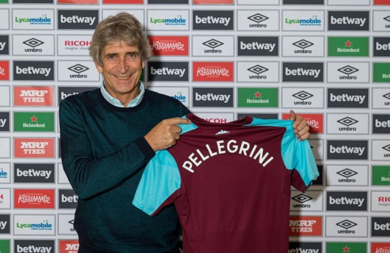 El entrenador Manuel Pellegrini es presentado como nuevo entrenador del West Ham United