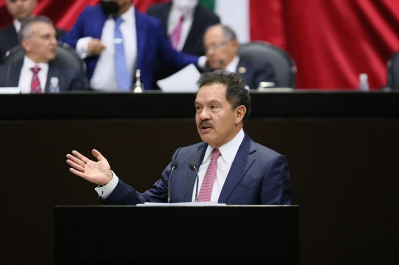 El senador Ricardo Monreal durante una sesión en el Senado de la República.