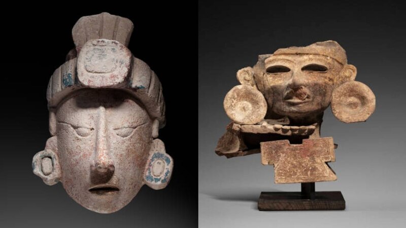 Máscaras mayas de la tumba de K'inich Janaab' Pakal