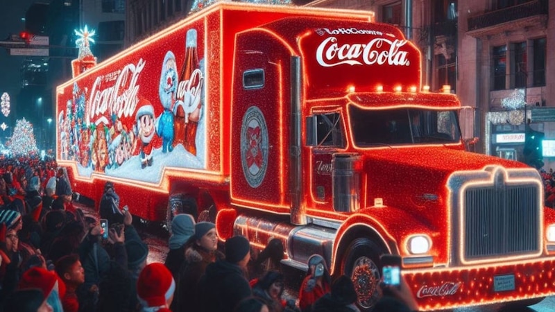 Caravana Coca-Cola ilustración