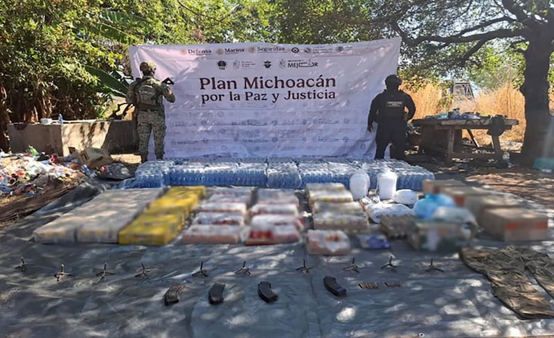 Operativo en Michoacán  Del 10 de noviembre al 21 de diciembre se logró la detención de 241 personas y el aseguramiento de 118 armas de fuego, 9 mil 350 cartuchos y 484 cargadores