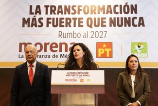 Refrendan Morena, PT y PVEM alianza rumbo al 2027; reforma electoral, un fantasma