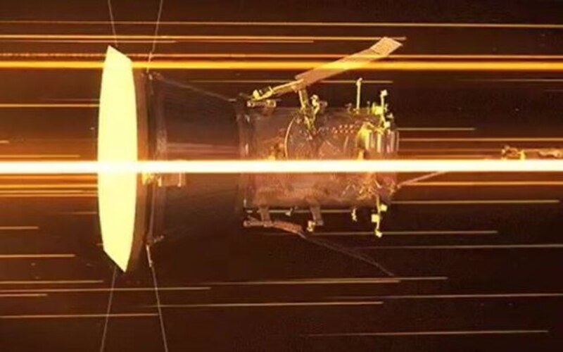 Nave espacial en órbita