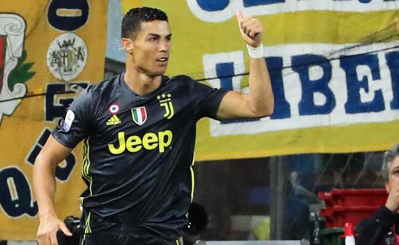 Cristiano Ronaldo celebra un gol con la Juventus