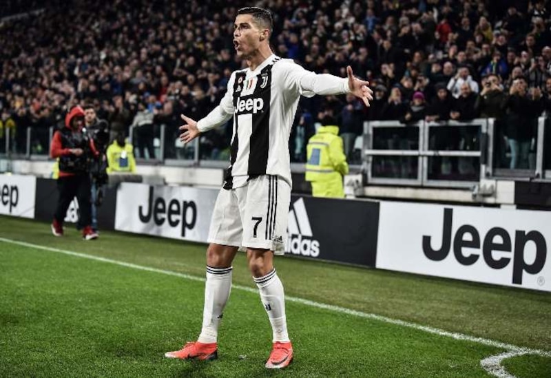 Cristiano Ronaldo celebra un gol con la Juventus