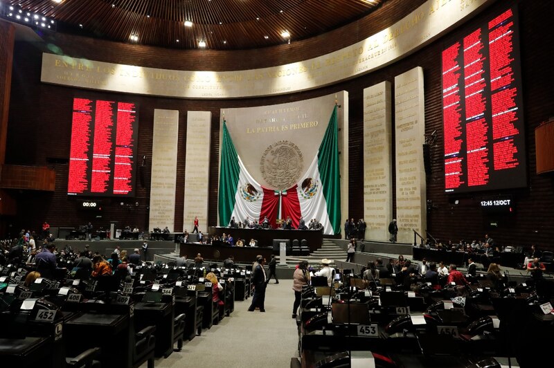 Sesión en el Congreso de la Unión