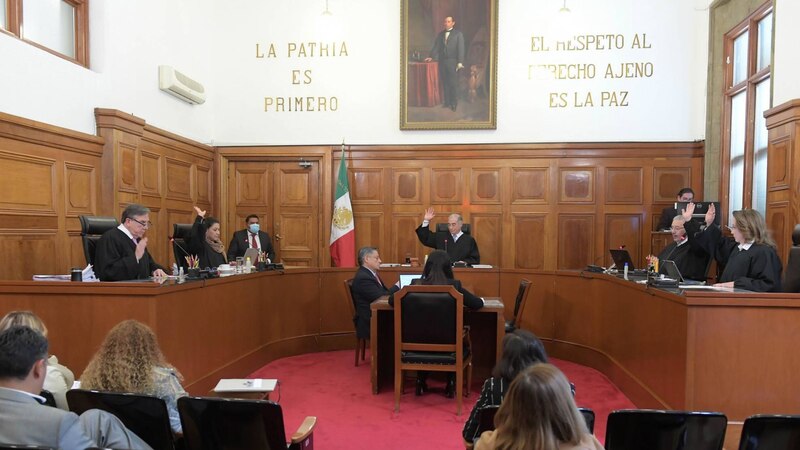 Sesión del pleno de la Suprema Corte de Justicia de la Nación