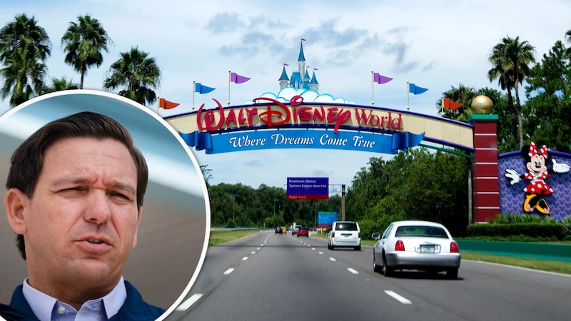 El gobernador de Florida, Ron DeSantis, firmó una ley que prohíbe las vacunas COVID-19 en los parques temáticos de Disney World