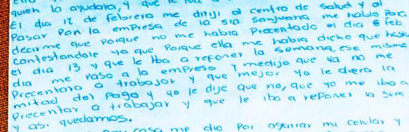 Title: Carta de renuncia