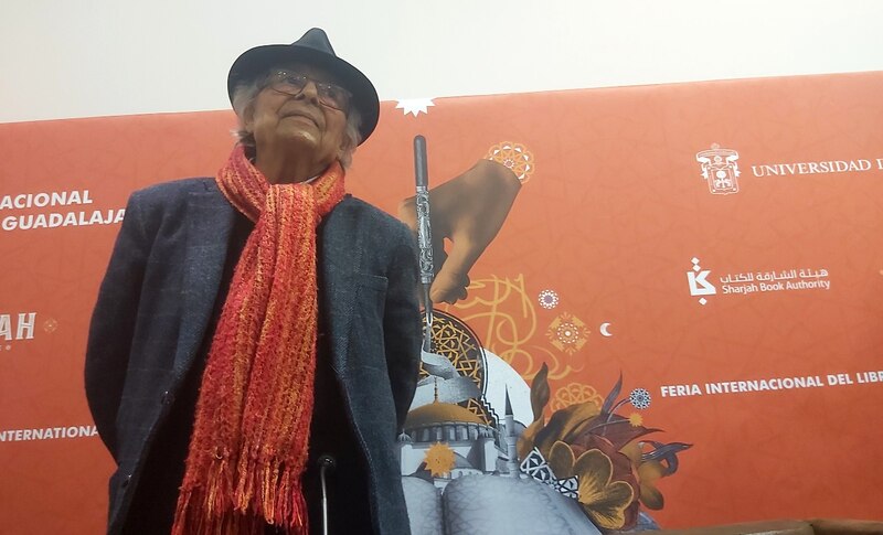 El escritor Juan Goytisolo en la Feria Internacional del Libro de Guadalajara