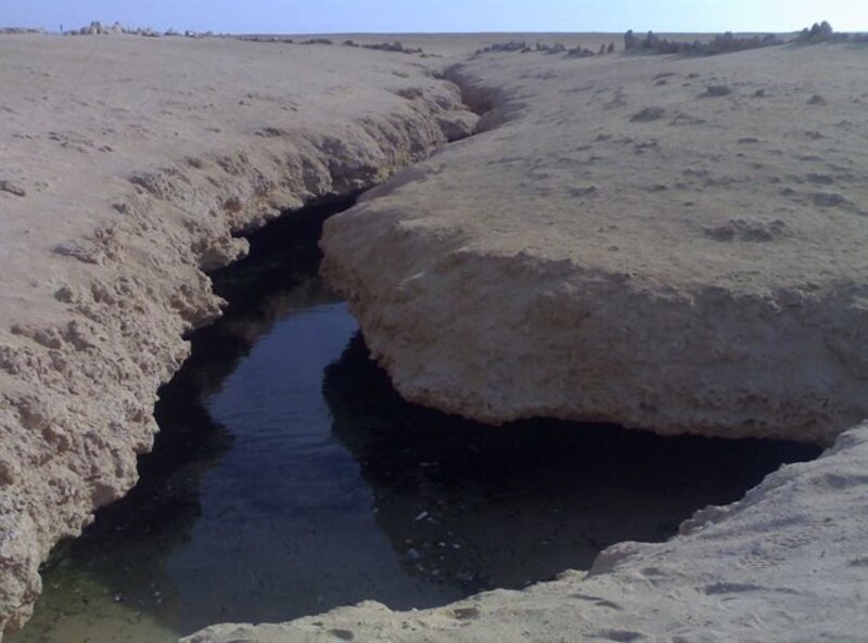 Grieta en el desierto