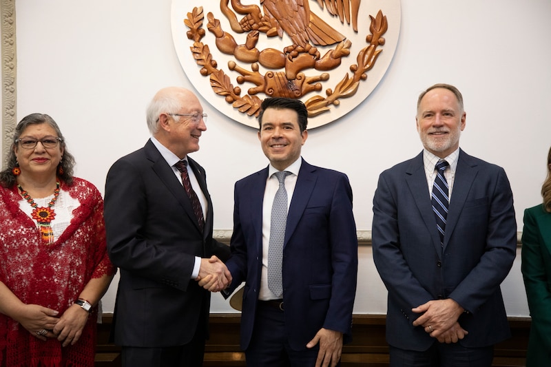 El presidente Andrés Manuel López Obrador se reúne con empresarios en Palacio Nacional