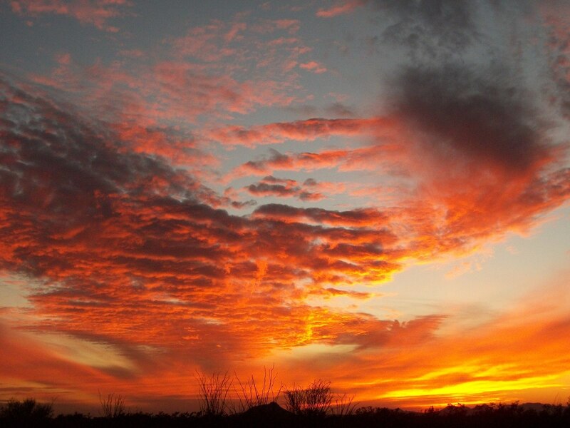 Atardecer en el desierto
