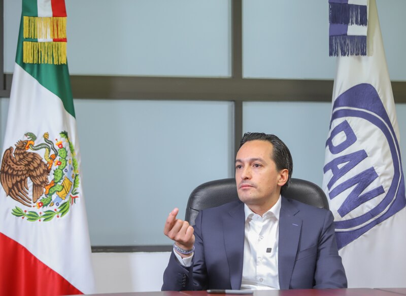 El presidente electo de México, Andrés Manuel López Obrador, durante una conferencia de prensa en la Ciudad de México.