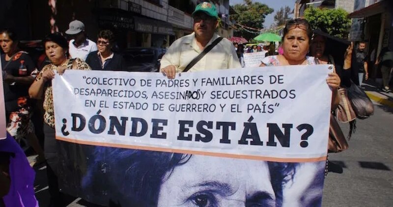 Protesta por la desaparición de personas en México