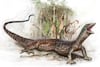 Un fósil de reptil jurásico difumina la línea entre serpiente y lagarto