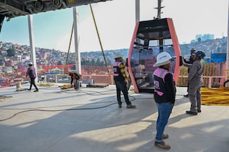 Edomex instala 278 cabinas de última generación en la Línea III del Mexicable en Naucalpan