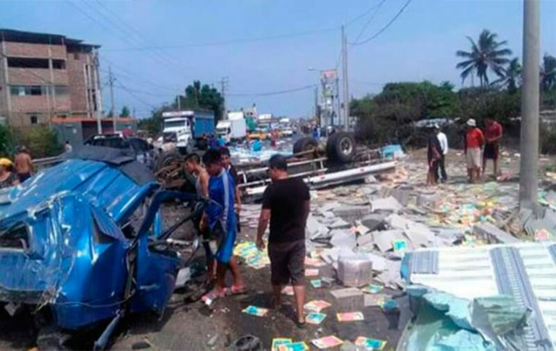 Accidente de tránsito deja varios heridos en la carretera