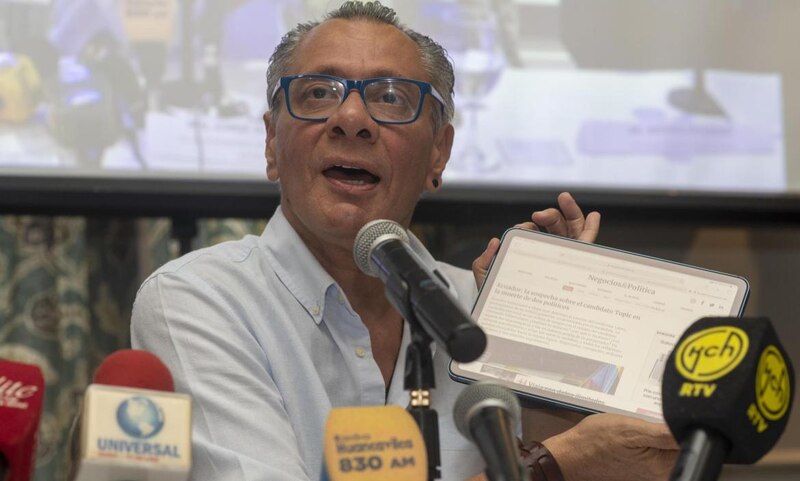 Candidato ecuatoriano vinculado a muerte de políticos