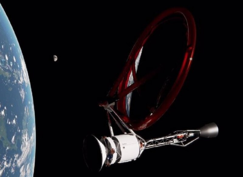 Nave espacial en órbita